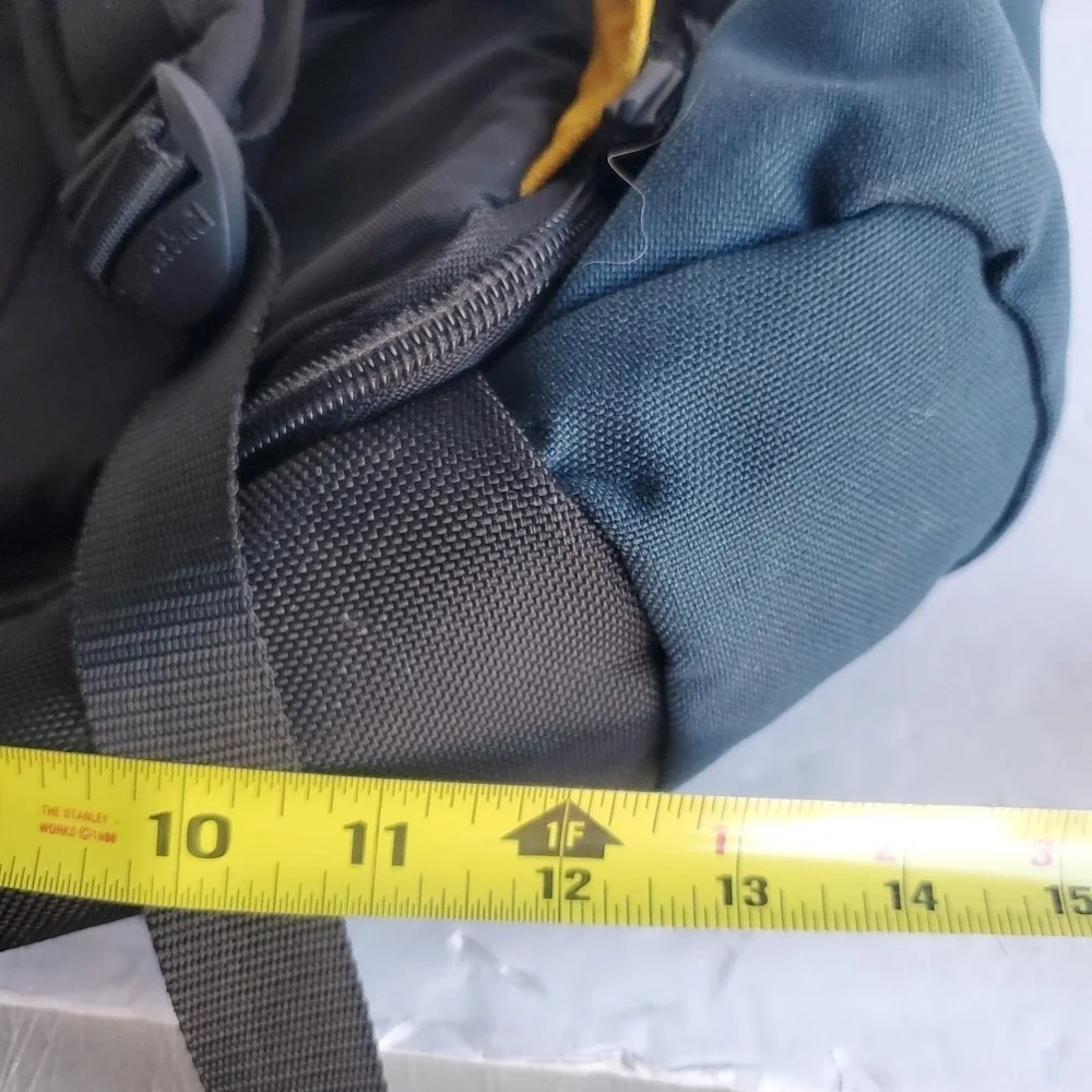 Timberland Vintage Backpack Blue‎ Yellow Colorblock Hiking Bag
